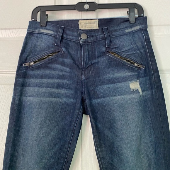 Current/Elliott Jeans Silverlake Zip Skinny Jeans in Sargent Destroy size 26 - Picture 6 of 13